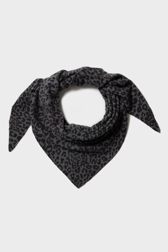 Lala Berlin - Cashmere tørklæde - Asphalt Leo - Triangle M - sss