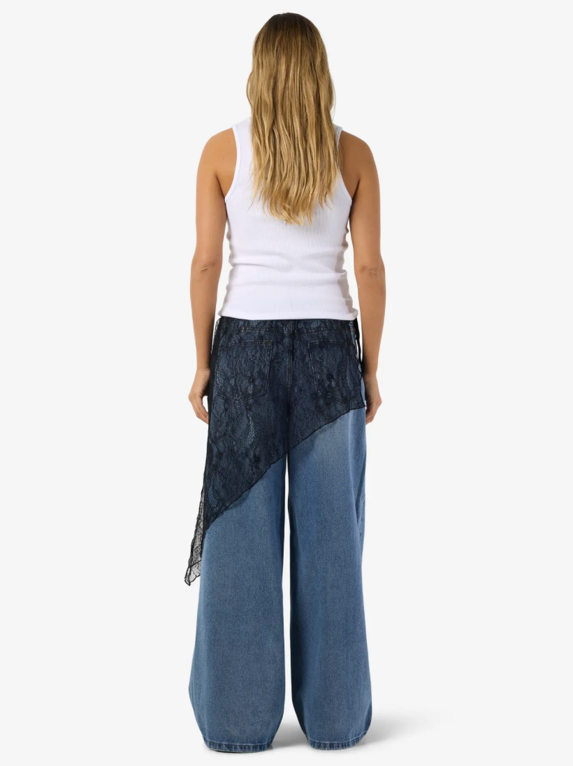 Noisy May - Wrap skirt - Sort Blonde - Ida