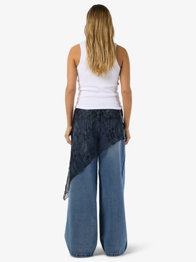 Noisy May - Wrap skirt - Sort Blonde - Ida