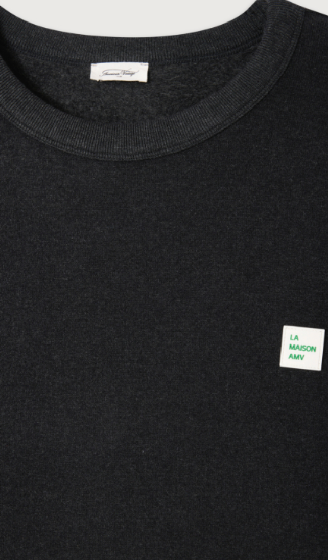 American Vintage - Sweatshirt - Charcoal Melange - Povy