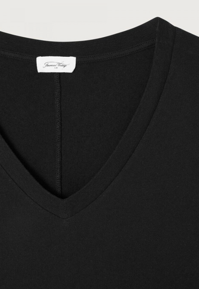 American Vintage - Bluse - Noir/Black - Gamipy V-Neck