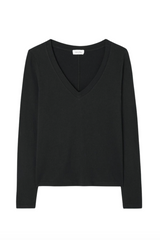 American Vintage - Bluse - Noir/Black - Gamipy V-Neck