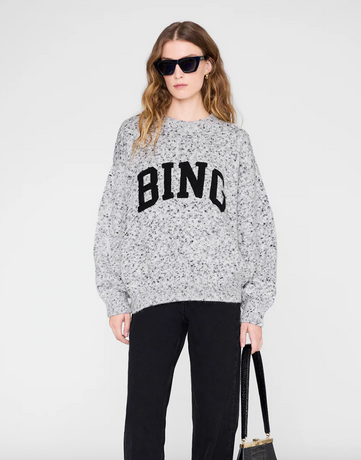 Anine Bing - Strik - Marled white - Sydney - Stilkompagniet.dk