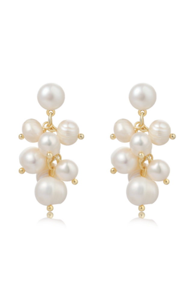 Andcopenhagen - Ally Perle earrings - 18 carat gold plated