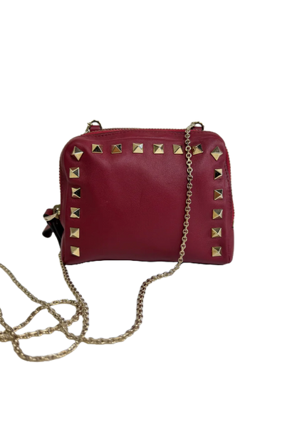 Valentino -  Garavani Rockstuds - Rød - Crossbody - Secondhand