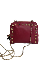 Valentino -  Garavani Rockstuds - Rød - Crossbody - Secondhand