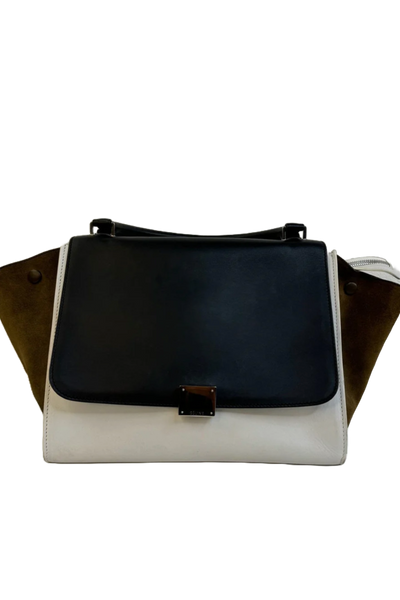 Celine - Trapeze shoulder bag - Black/white - Secondhand