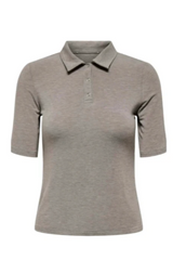 JDY - Polo tshirt - Grey melange - Sanni