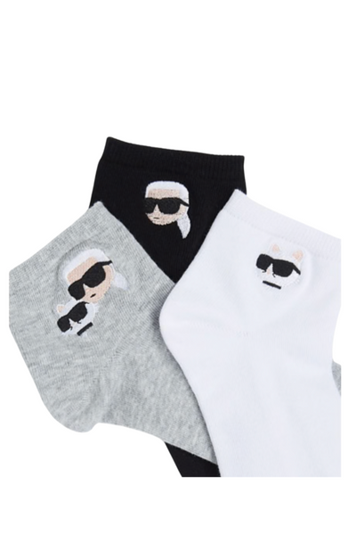 Karl Lagerfeld  - Strømper - Ikon Short socks - 3 pack