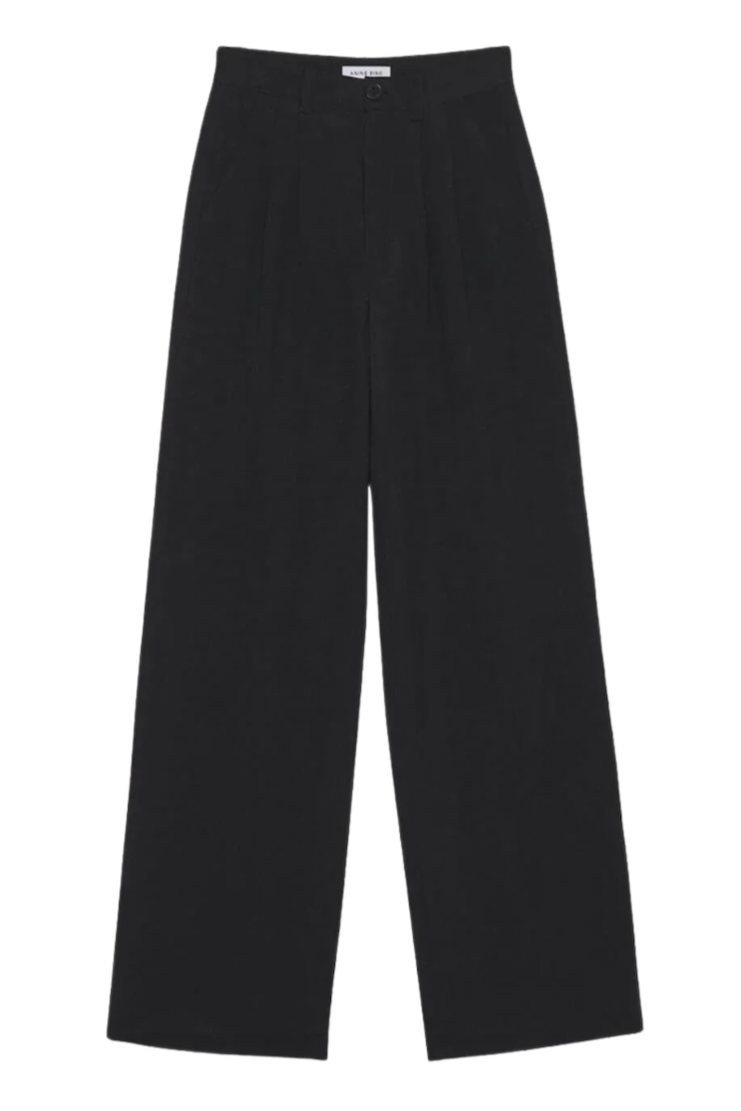 Anine Bing - Bukser - Black Linen blend - Carrie
