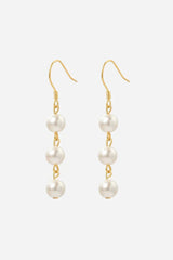 Andcopenhagen Jewelry - Earrings - 18 carat gold-plated 925 Sterling Silver and Freshwater Pearls - Nima
