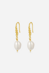 Andcopenhagen - Earrings - 18 carat gold plated brass - Ally Perle
