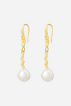 Andcopenhagen - Earrings - 18 carat gold plated brass - Ally Perle