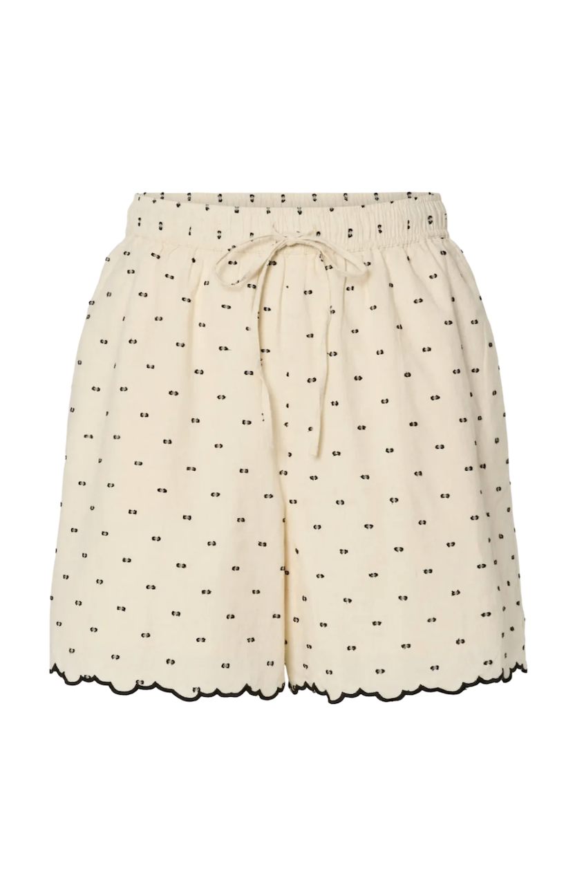 YAS - Shorts - Black dobby dots - Dobby