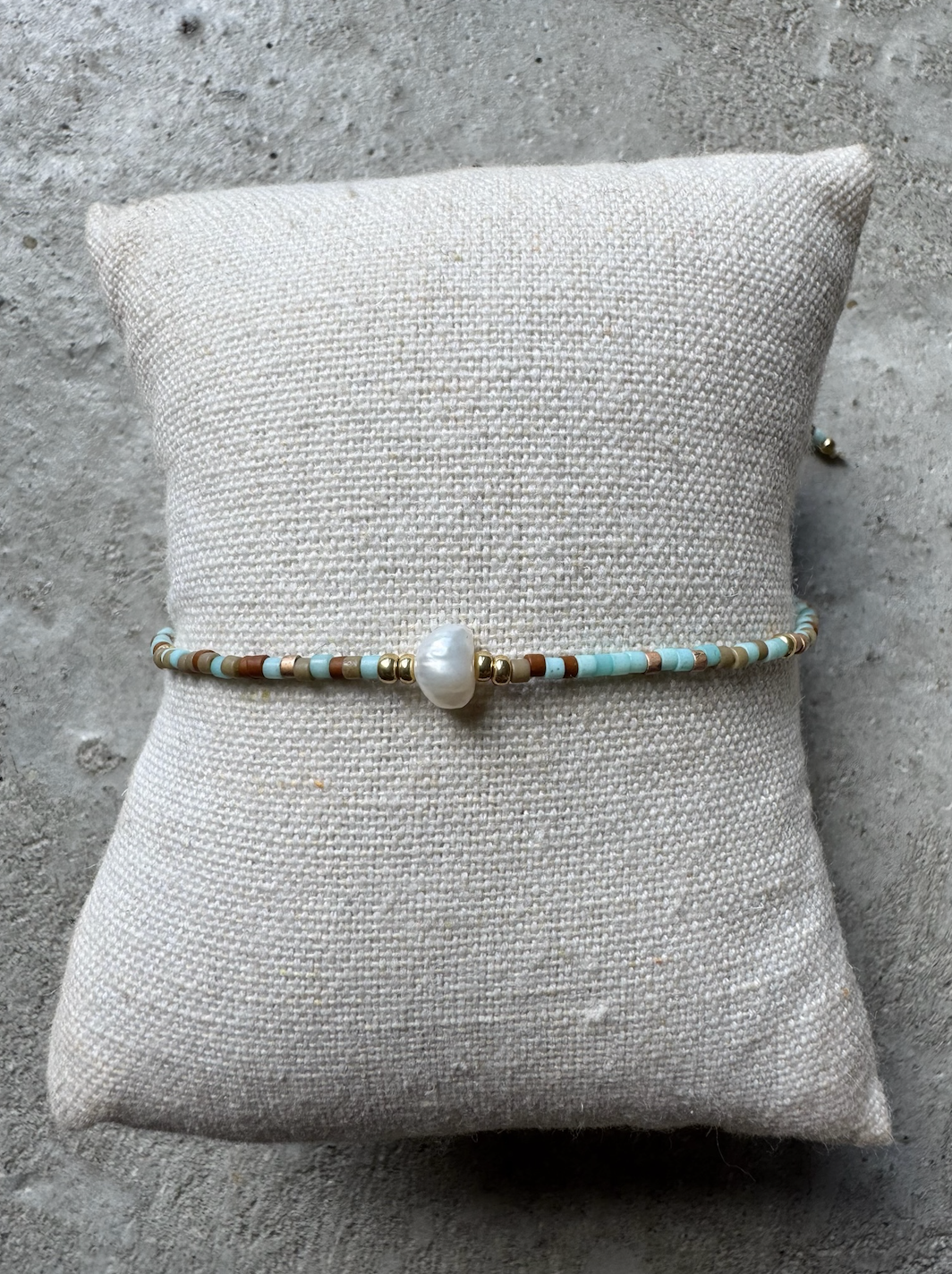 Pearl bracelet - Light green - Holly - Andcopenhagen