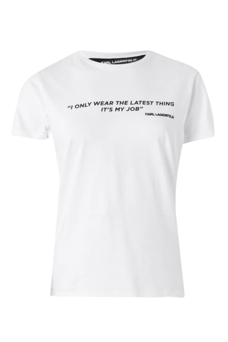 Karl Lagerfeld - Statement T-shirt - White - Quote