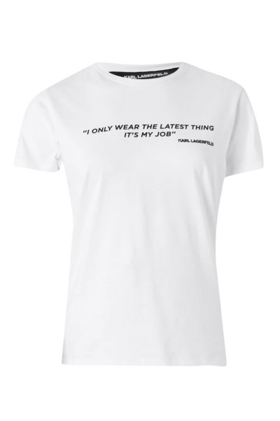 Karl Lagerfeld - Statement T-shirt - White - Quote