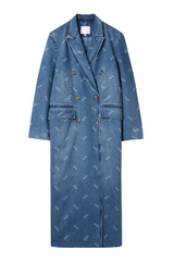 Lala Berlin - Jakke - Denim trenchcoat - Logo Carla