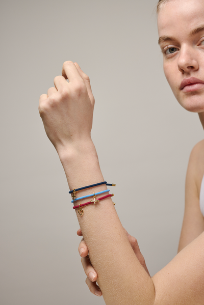 Enamel - Armbånd - Night blue - Color cord