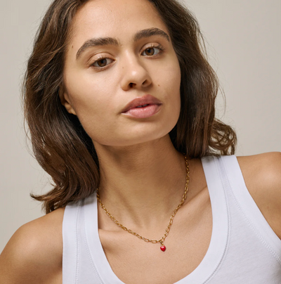 Enamel - Charm - Gold - Amore