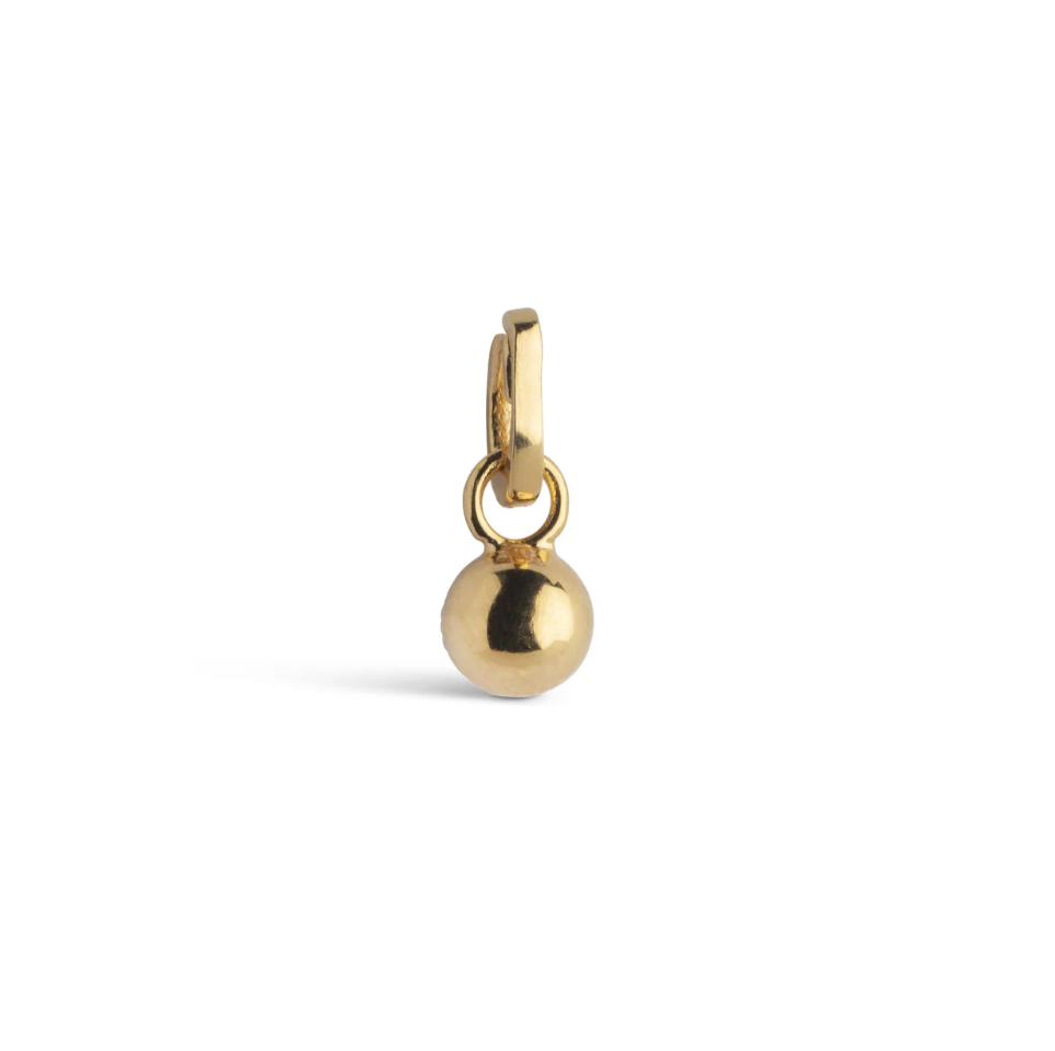 Enamel - Charm - Gold - Disco Ball