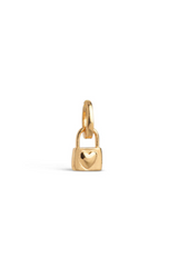 Enamel - Charm - Gold - Locked Love