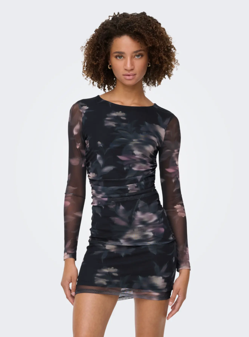 Only - Kjole - Twilight Mauve mesh - Kaya