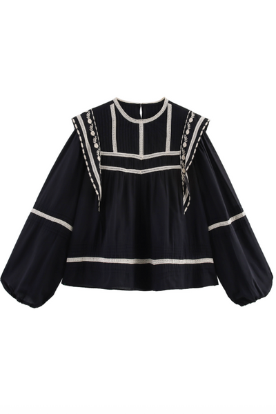 Sassy Copenhagen - Bluse - Sort - Mathilda
