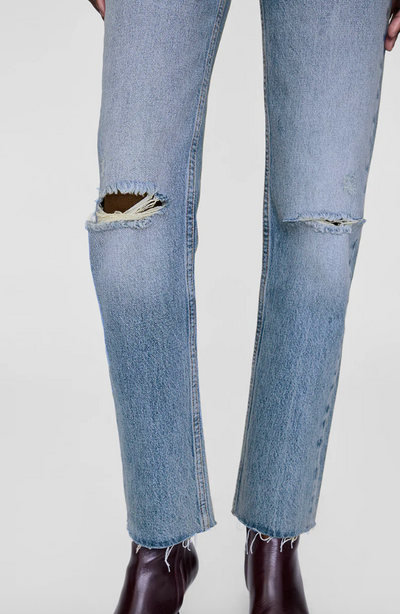ANINE BING - Jeans - Destructed Antique Blue  - Bruno