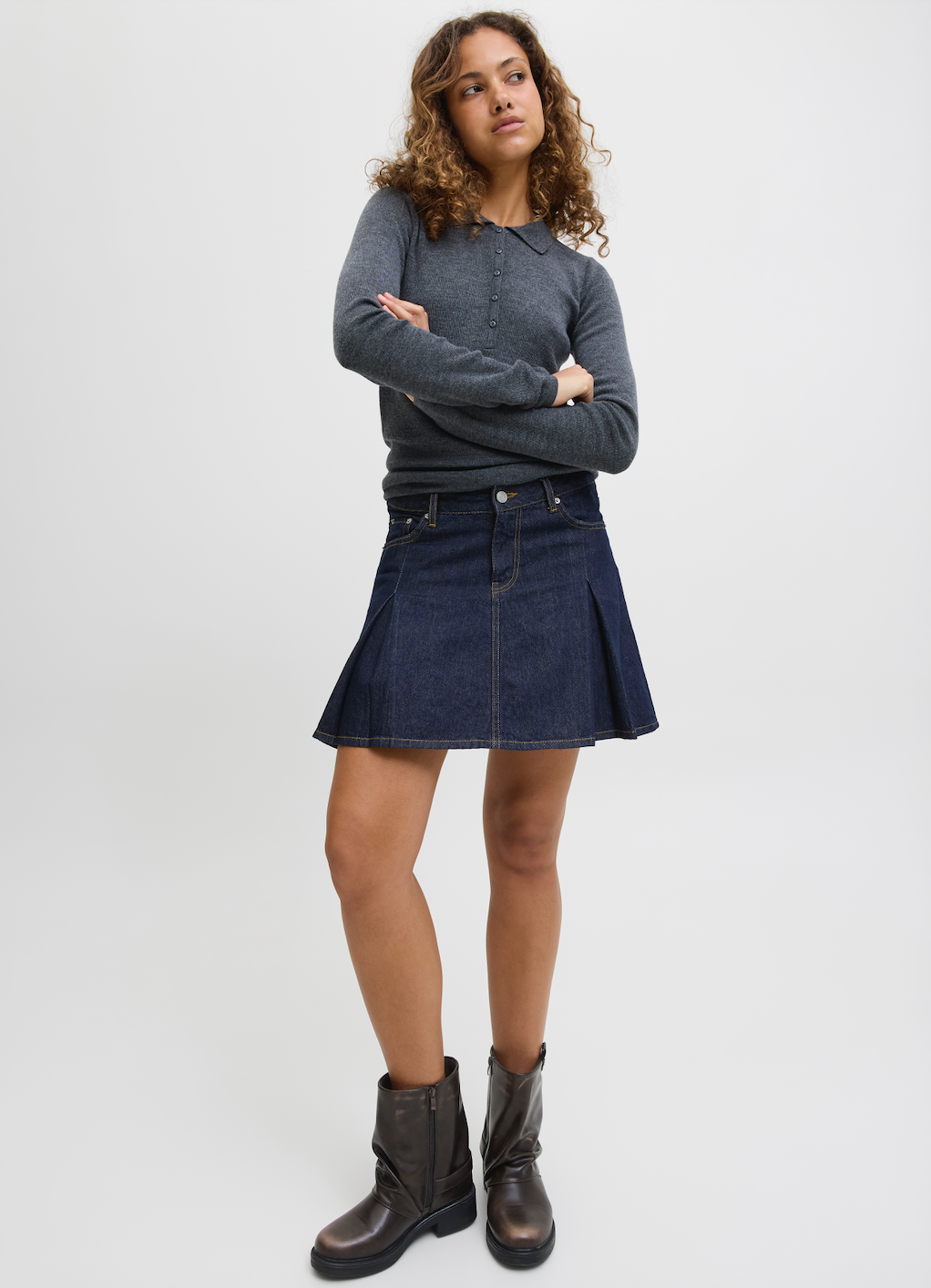 JJXX - Nederdel - Dark blue denim - Alora