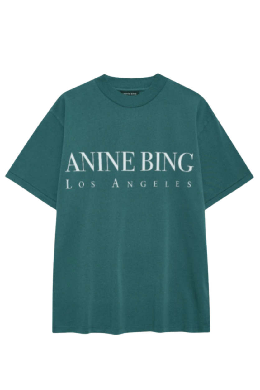 Anine Bing - T-shirt - Dark Teal/Green - Ashton