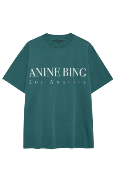 Anine Bing - T-shirt - Dark Teal/Green - Ashton