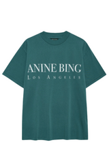 Anine Bing - T-shirt - Dark Teal/Green - Ashton