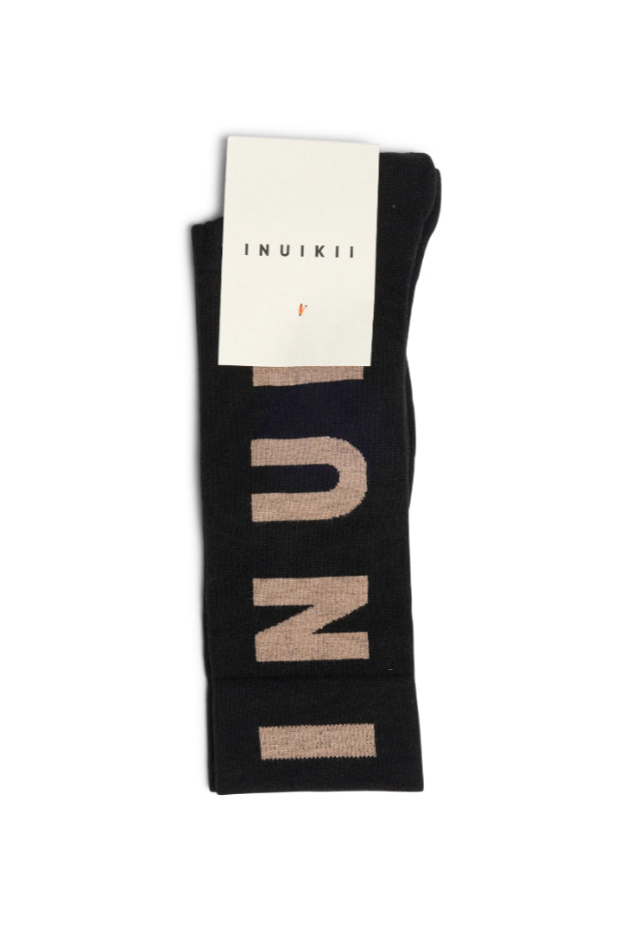 Inuikii - Sokker - Black/Beige - Jacquard - Stilkompagniet.dk