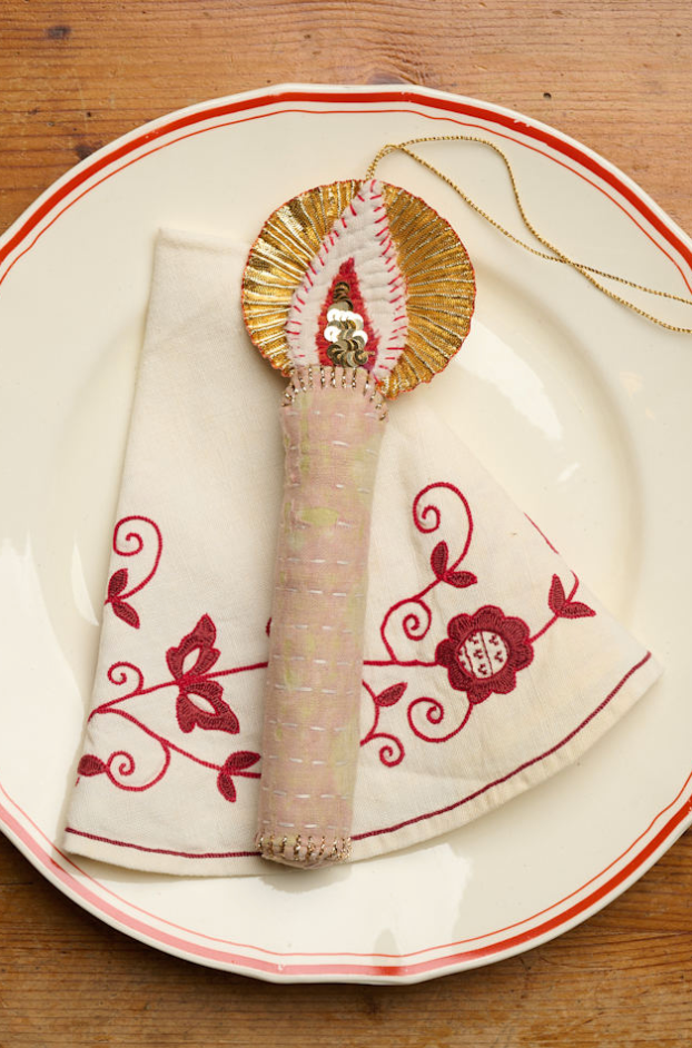 Sissel Edelbo - Julepynt/Ornament - Light Kantha Shimmer No.11