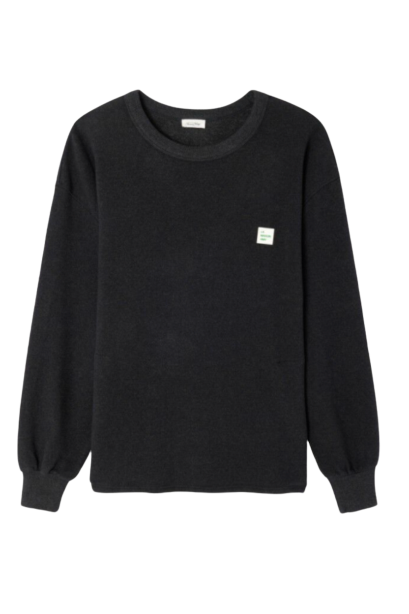 American Vintage - Sweatshirt - Charcoal Melange - Povy