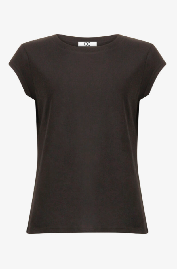 CC Heart - T-shirt - Black - Basic round neck