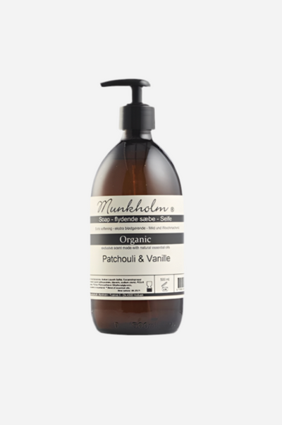 Organic håndsæbe - Patchouli & Vanille - 500 ml - Munkholm sss - Stilkompagniet.dk