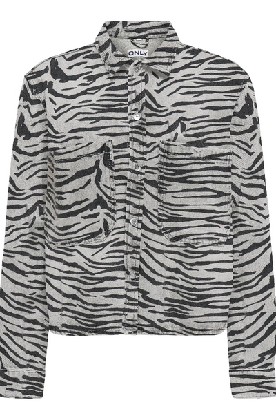 Only - shirt - Zebra denim - Cassie