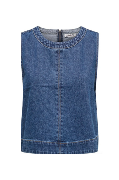 Denim top - Medium blue denim - Dorsi - Only