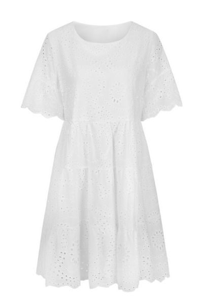 Embroidery anglaise dress - White - Alice - Sassy Copenhagen