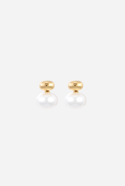 Nine - Sole pearl Earrings - Stilkompagniet.dk