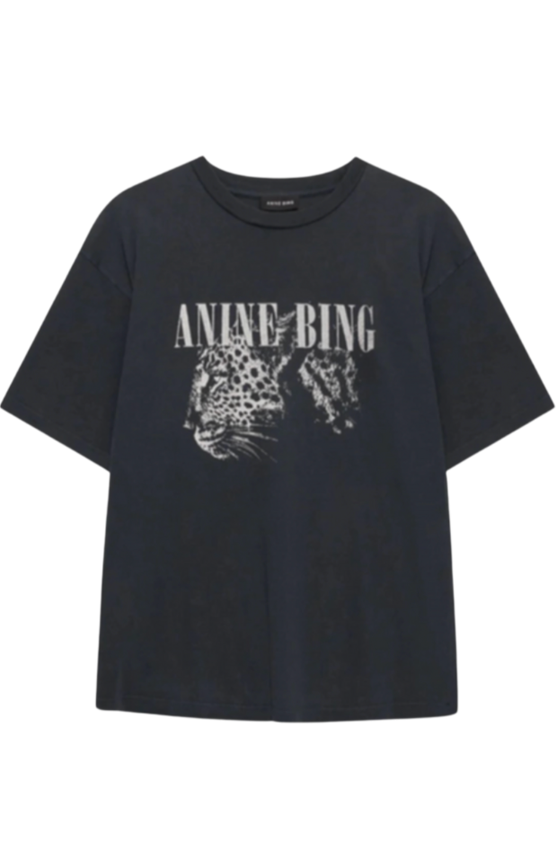 Anine Bing - Tshirt - Washed Black - Cohen