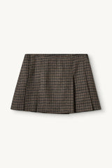 The Garment - Nederdel - Brown/Black Check - Balmoral Tennis Skirt