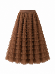 Tulle skirt - Khaki - Sassy Copenhagen