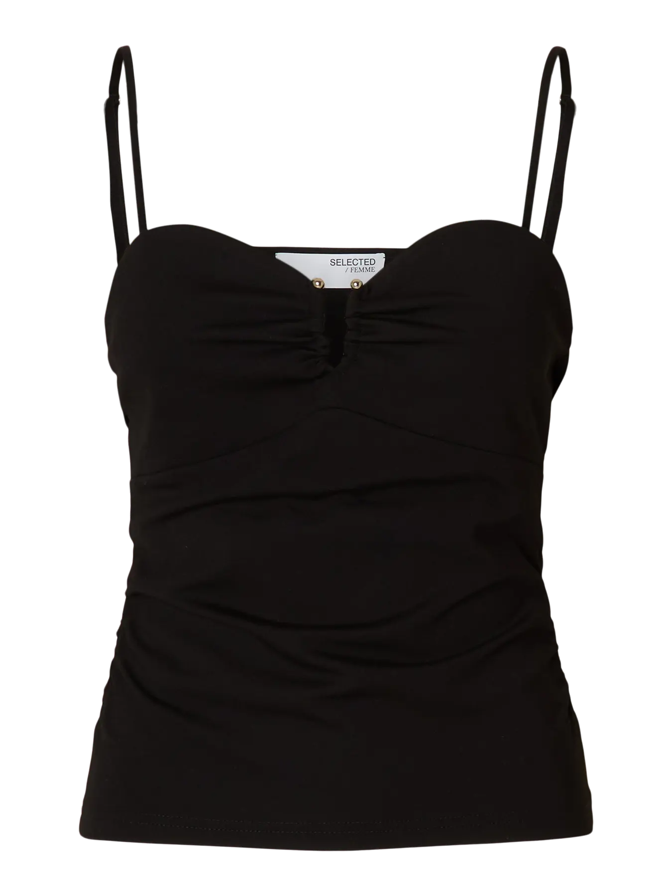 Selected Femme - Bandeau Top - Sort - Ira U-ring