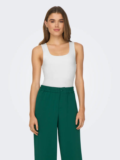 Ea Two Way Strap Top - White