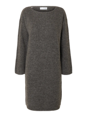Selected Femme - Strik Kjole - Grey Melange - Lulu