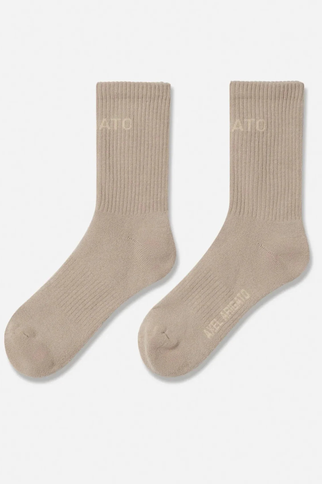 Axel Arigato - Sokker - Stone Grey Beige - Arigato logo rube socks
