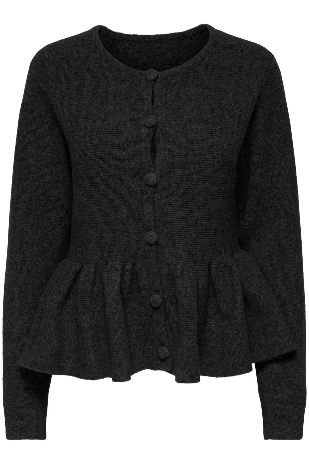 Only - Cardigan - Sort - Piruet Ls Peplum